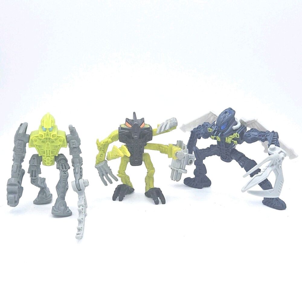 LEGO Bionicle McDonalds Happy Meal Lot Nuparu Zaktan Vezok 3 Figures 2006